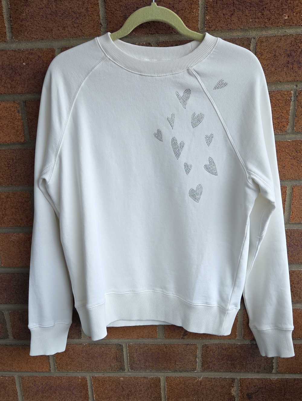 Zadig & Voltaire Crystal Heart Motif Sweatshirt - NWT